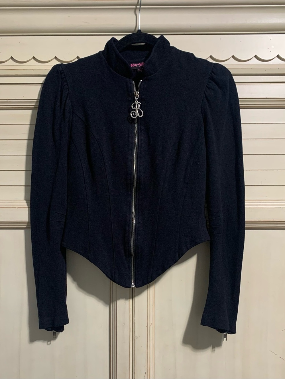 Vintage Betsey Johnson Zip Up Victorian Jacket Y2K Women’s Size Medium